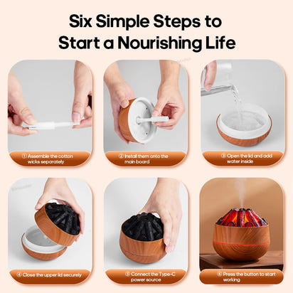 Nawilżacz powietrza w stylu kominka™